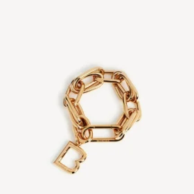 Damen-B-Armband in glänzendem Gold
