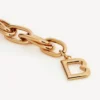Damen-B-Armband in glänzendem Gold