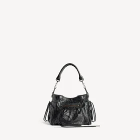 Damen-Beuteltasche «Le City» klein in Schwarz