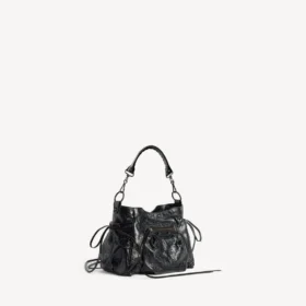 Damen-Beuteltasche «Le City» klein in Schwarz