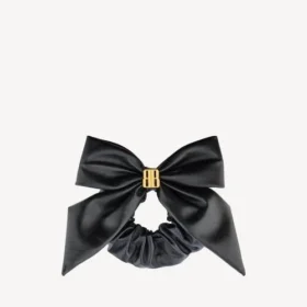 Damen-Haargummi «Clemence XL» in Schwarz/Gold