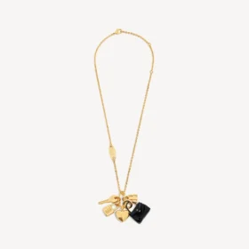 Damen-Halskette «Carousel Rodeo Collector» in Gold/Schwarz