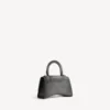 Damen-Handtasche «Hourglass» XS in Sturmgrau