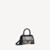 Damen-Handtasche in Hourglass-Form XS in Schwarz Damen-Handtasche in Hourglass-Form XS in Schwarz