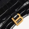 Damen-Handtasche in Hourglass-Form XS in Schwarz Damen-Handtasche in Hourglass-Form XS in Schwarz