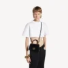 Damen-Handtasche in Hourglass-Form XS in Schwarz Damen-Handtasche in Hourglass-Form XS in Schwarz