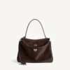 Damen-Handtasche «Rodeo» in mittlerer Grösse, in Hell-Espresso