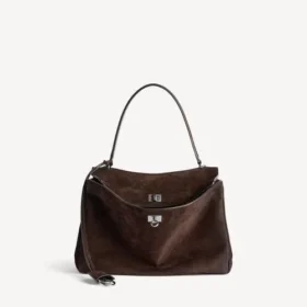 Damen-Handtasche «Rodeo» in mittlerer Grösse, in Hell-Espresso