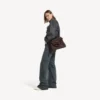 Damen-Handtasche «Rodeo» in mittlerer Grösse, in Hell-Espresso