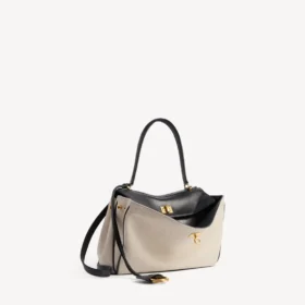 Damen-Handtasche «Rodeo», klein, in Beige/Schwarz