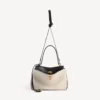 Damen-Handtasche «Rodeo», klein, in Beige/Schwarz