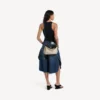 Damen-Handtasche «Rodeo», klein, in Beige/Schwarz