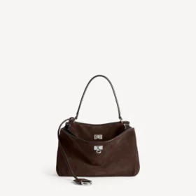 Damen-Handtasche «Rodeo», klein, in Hell-Espresso