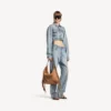 Damen-Hobo-Tasche «Le City» in Mittelgrösse, Farbe Camel