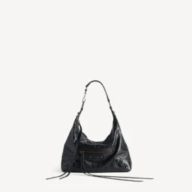Damen-Hobo-Tasche «Le City», klein, in Schwarz Damen-Hobo-Tasche «Le City», klein, in Schwarz