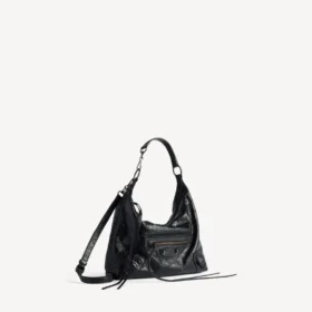 Damen-Hobo-Tasche «Le City», klein, in Schwarz Damen-Hobo-Tasche «Le City», klein, in Schwarz