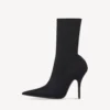 Damen-Knife-Stiefeletten in Schwarz