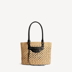 Damen-Korb «Le City» Medium in Natur/Schwarz