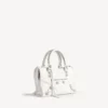 Damen-Le-City-Tasche, klein, mit riesigen Nieten und Strasssteinen in Optikweiss Damen-Le-City-Tasche, klein, mit riesigen Nieten und Strasssteinen in Optikweiss