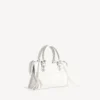 Damen-Le-City-Tasche, klein, mit riesigen Nieten und Strasssteinen in Optikweiss Damen-Le-City-Tasche, klein, mit riesigen Nieten und Strasssteinen in Optikweiss