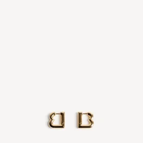 Damen-Ohrringe B XS in glänzendem Gold