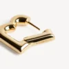 Damen-Ohrringe B XS in glänzendem Gold