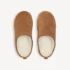 Damen-Pantolette «Alaska Soft» mit Plateau in Braun/Weiss