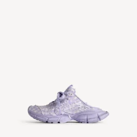 Damen-Pantolette «Check» in 3XL, lila