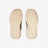 Damen-Pantolette «Hamptons» aus Denim in Blau/Creme