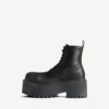 Damen-Plateau-Stiefeletten «Strike» in Schwarz