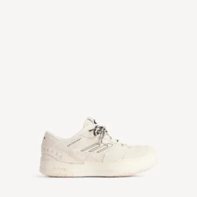 Damen-Plateausneaker «Hamptons» aus Wildleder in Beige/Schwarz
