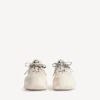 Damen-Plateausneaker «Hamptons» aus Wildleder in Beige/Schwarz