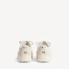 Damen-Plateausneaker «Hamptons» aus Wildleder in Beige/Schwarz
