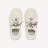 Damen-Plateausneaker «Hamptons» aus Wildleder in Beige/Schwarz