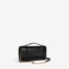 Damen-Pochette in Hourglass-Form mit Kette in Schwarz Damen-Pochette in Hourglass-Form mit Kette in Schwarz