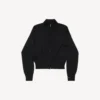 Damen-Pullover mit Reissverschluss in Schwarz
