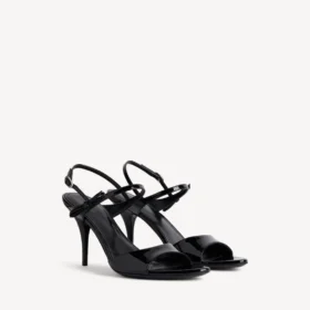 Damen-Sandale «Avenue Bow» in Schwarz/Silber