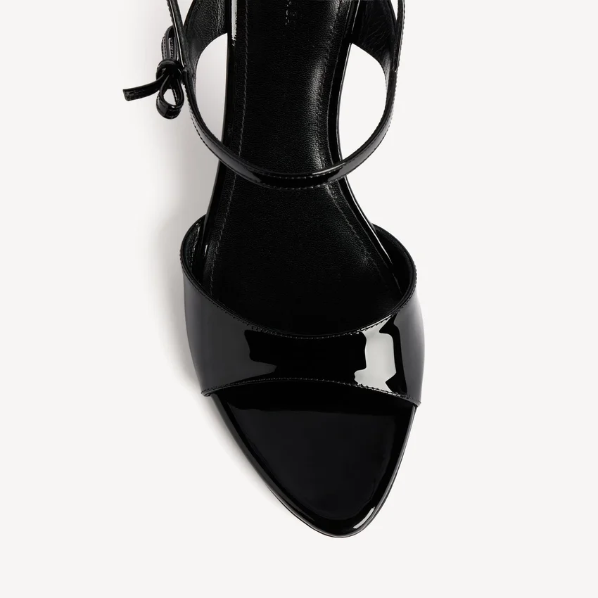 Damen-Sandale «Avenue Bow» in Schwarz/Silber Damen-Sandale «Avenue Bow» in Schwarz/Silber