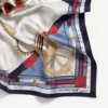 Damen-Schal «ai» in Beige/Hellblau
