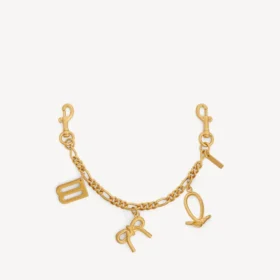 Damen-Schlüsselanhänger mit Anhängern in Gold