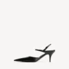 Damen-Slingback «Avenue Bow» in Schwarz/Silber Damen-Slingback «Avenue Bow» in Schwarz/Silber
