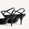Damen-Slingback «Avenue Bow» in Schwarz/Silber Damen-Slingback «Avenue Bow» in Schwarz/Silber