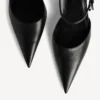 Damen-Slingback «Avenue Bow» in Schwarz/Silber Damen-Slingback «Avenue Bow» in Schwarz/Silber