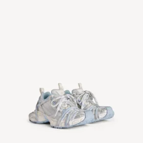 Damen-Sneaker 3XL mit «Extreme Laces»-Logo in Weiss/Off-White/Hellblau