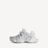 Damen-Sneaker 3XL mit «Extreme Laces»-Logo in Weiss/Off-White/Hellblau