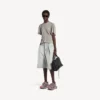 Damen-Sneaker 3XL mit Farbverlauf und Anhängern in Grau/Rosa