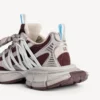 Damen-Sneaker 3XL mit Schnürung in Braun/Beige/Blau Damen-Sneaker 3XL mit Schnürung in Braun/Beige/Blau
