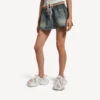Damen-Sneaker 3XL mit Schnürung in Weiss/Hellrosa