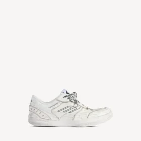 Damen-Sneaker «Hamptons» in Weiss mit mittlerem Used-Look