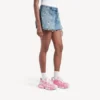 Damen-Sneaker mit «Track»-Schablonenlogo in Pink/Weiss Damen-Sneaker mit «Track»-Schablonenlogo in Pink/Weiss